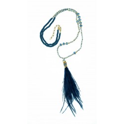 Royal Navy Feather Necklace